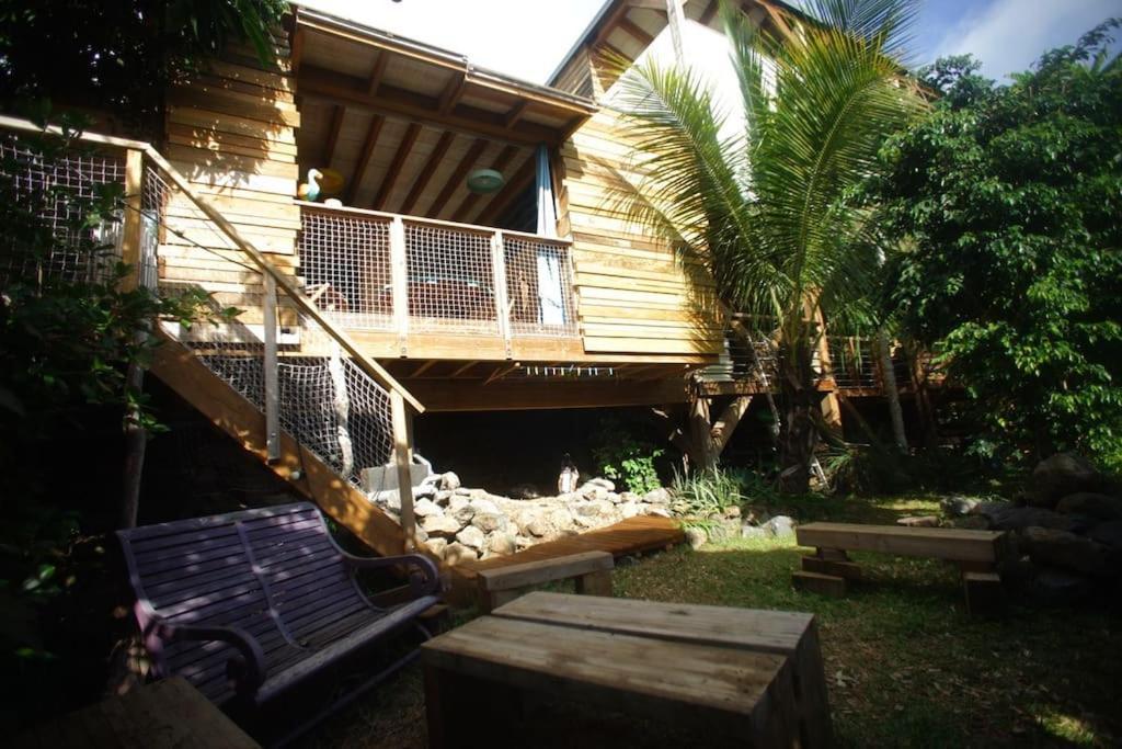 Bungalow Ecologique Avec Toilettes Seches Leu Kabanon Vue Mer Saint-Leu Kültér fotó