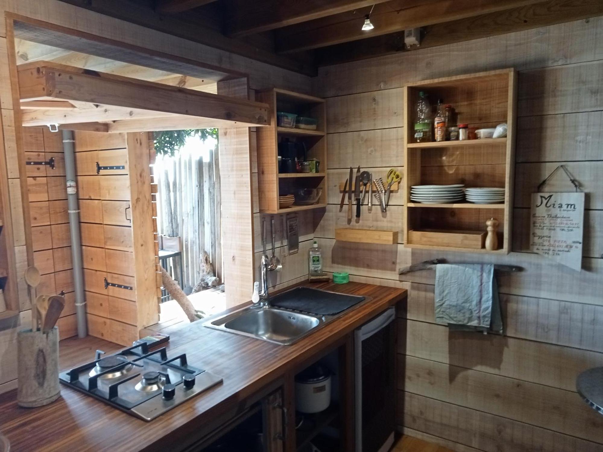Bungalow Ecologique Avec Toilettes Seches Leu Kabanon Vue Mer Saint-Leu Kültér fotó